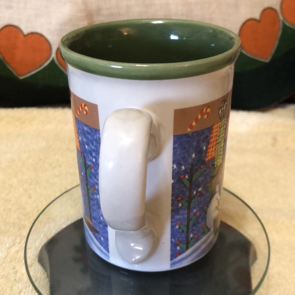 Vintage Greenbrier International, Snowman 16oz Stoneware Coffee Mug 4.75”x3.5” - Picture 4 of 6